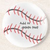 Personalisierter Baseball-Entwurf Getränkeuntersetzer (Vorne)