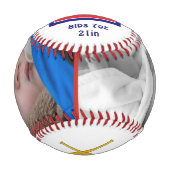 Personalisierter Baseball für Geschenke für Neugeb (Vorderseite)