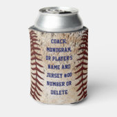 Personalisierter Baseball für Trainer, Spieler Dosenkühler (Kanne Rückseite)
