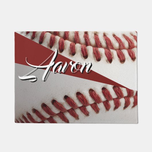 Personalisierter Baseball Fußmatte (Vorderseite)