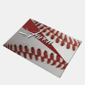 Personalisierter Baseball Fußmatte (Schrägansicht)