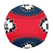 Personalisierter Baseball-Geschenkball mit zerriss Baseball (Rückseite)
