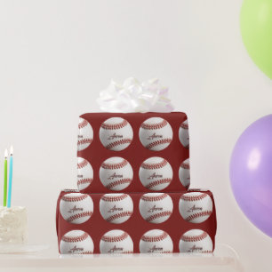 Personalisierter Baseball Geschenkpapier