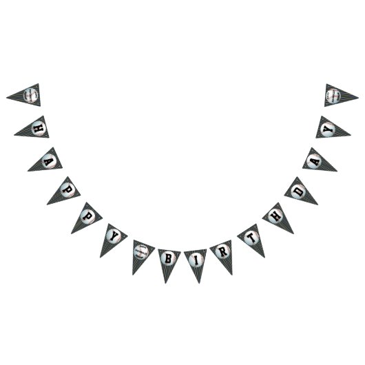 Personalisierter Baseball-Glückwunsch zum Geburtst Wimpelkette (Alle)