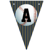 Personalisierter Baseball-Glückwunsch zum Geburtst Wimpelkette (Dritte Fahne)