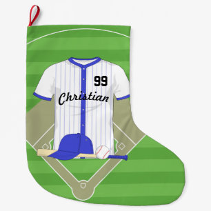 Personalisierter Baseball Großer Weihnachtsstrumpf