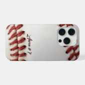 Personalisierter Baseball iPhone Hülle (Rückseite (Horizontal))