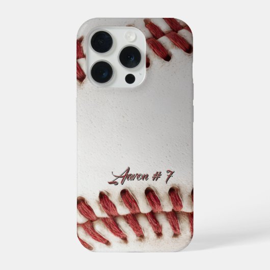 Personalisierter Baseball iPhone Hülle (Rückseite)