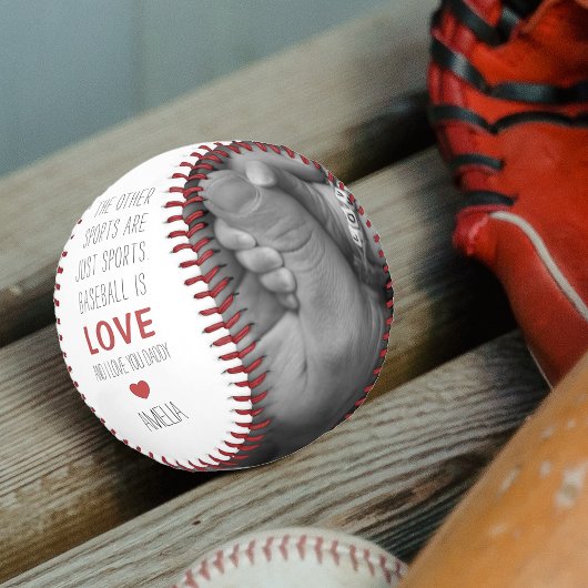 Personalisierter Baseball ist Liebe | 2 FOTO