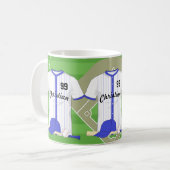 Personalisierter Baseball Kaffeetasse (Vorderseite Links)