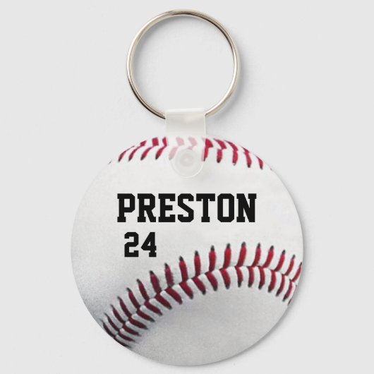 Personalisierter Baseball-Keychain Schlüsselanhänger (Vorderseite)