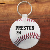 Personalisierter Baseball-Keychain Schlüsselanhänger (Vorderseite)