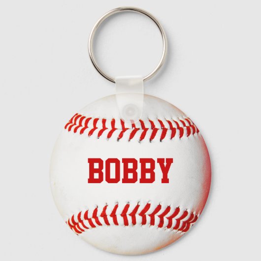 Personalisierter Baseball-Keychain Schlüsselanhänger (Vorderseite)