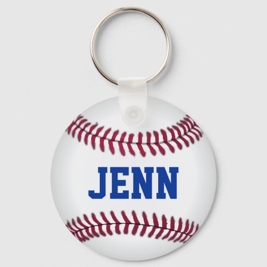 Personalisierter Baseball-Keychain Schlüsselanhänger (Vorderseite)