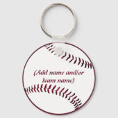 Personalisierter Baseball-Keychain Schlüsselanhänger (Vorderseite)