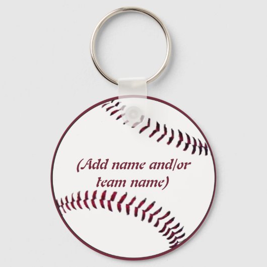 Personalisierter Baseball-Keychain Schlüsselanhänger (Vorderseite)
