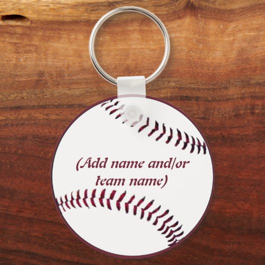 Personalisierter Baseball-Keychain Schlüsselanhänger (Vorderseite)