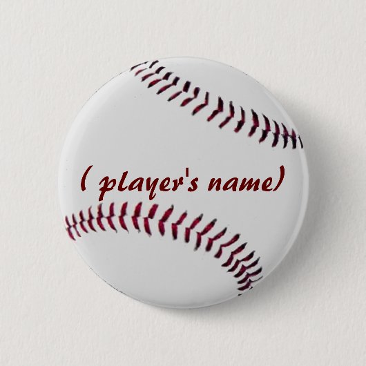 Personalisierter Baseball-Knopf Button (Vorderseite)
