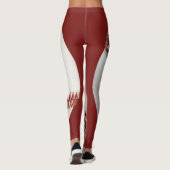 Personalisierter Baseball Leggings (Rückseite)