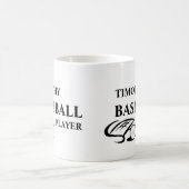 Personalisierter Baseball-Liebhaber-Becher Kaffeetasse (Mittel)