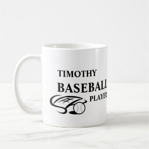 Personalisierter Baseball-Liebhaber-Becher Kaffeetasse