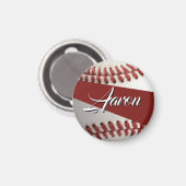 Personalisierter Baseball Magnet (Vorderseite/Rückseite)