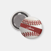 Personalisierter Baseball Magnet (Vorderseite/Rückseite)
