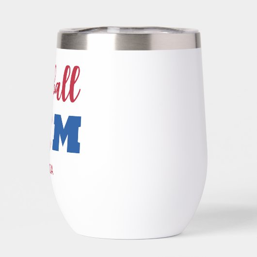 Personalisierter Baseball-Mama (Rückseite)