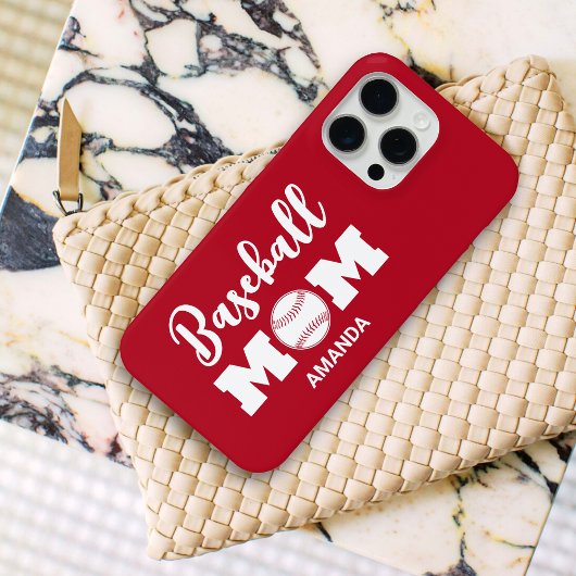 Personalisierter Baseball-Mama Case-Mate iPhone Hülle