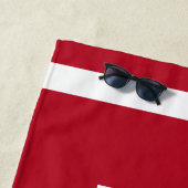 Personalisierter Baseball-Mama Strandtuch (Beispiel)