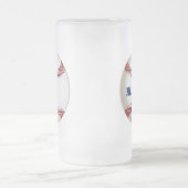 Personalisierter Baseball-mattierte oder andere Mattglas Bierglas (Mittel)