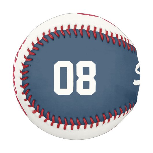 Personalisierter Baseball mit Name und Alter (Vorderseite Links)