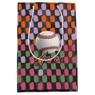 Personalisierter Baseball Mittlere Geschenktüte