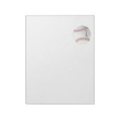 Personalisierter Baseball Notizblock (Rotiert)
