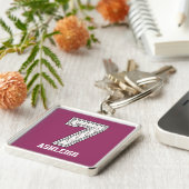 Personalisierter Baseball Nr. 7 Schlüsselanhänger (Seite)