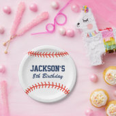 Personalisierter Baseball-Party-Papier-Teller Pappteller (Party)