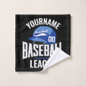 Personalisierter Baseball-Player-NAME-Team-Champ-C Badhandtuch Set (Waschlappen)