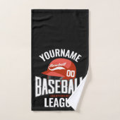 Personalisierter Baseball-Player-NAME-Team-Champ-C Badhandtuch Set (Handtuch)