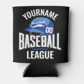 Personalisierter Baseball-Player-NAME-Team-Champ-C Dosenkühler (Vorderseite)