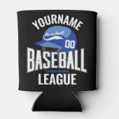 Personalisierter Baseball-Player-NAME-Team-Champ-C Dosenkühler (Rückseite)