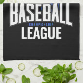 Personalisierter Baseball-Player-NAME-Team-Champ-C Geschirrtuch (Gefaltet)