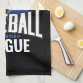 Personalisierter Baseball-Player-NAME-Team-Champ-C Geschirrtuch (Viertel Falte)