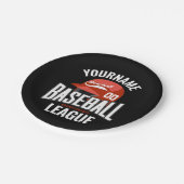 Personalisierter Baseball-Player-NAME-Team-Champ-C Pappteller (Schrägansicht)