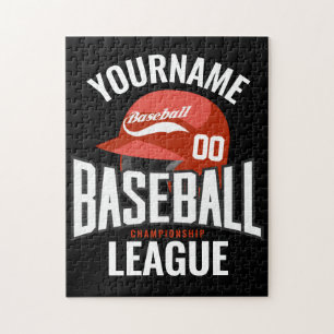 Personalisierter Baseball-Player-NAME-Team-Champ-C Puzzle