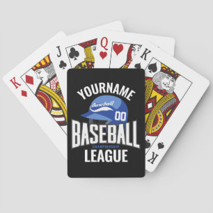 Personalisierter Baseball-Player-NAME-Team-Champ-C Spielkarten