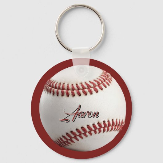 Personalisierter Baseball Schlüsselanhänger (Vorderseite)