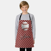 Personalisierter Baseball Schürze (Getragen)