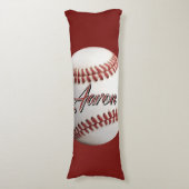 Personalisierter Baseball Seitenschläferkissen (Vorderseite Vertikal)