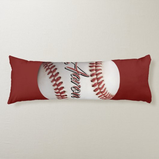 Personalisierter Baseball Seitenschläferkissen (Vorderseite)