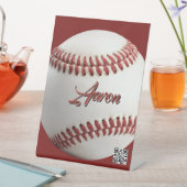 Personalisierter Baseball Sockelschild (In Situ)